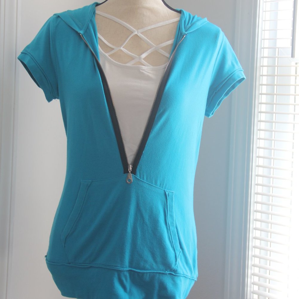 Maurices | Blue Half-Zip Top